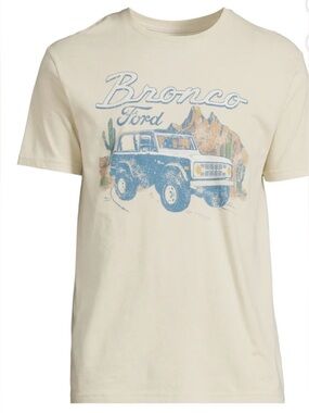 Ford Bronco Men's and Big Men's Graphic Tee with Short Sleeves